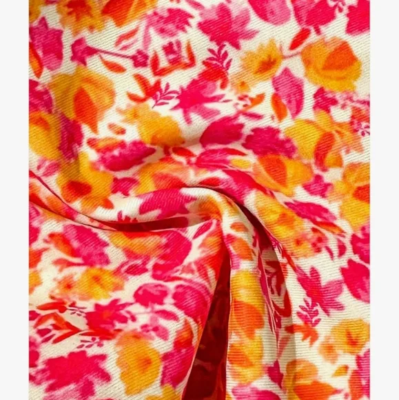 Vibrant Floral Bikini Set - Pink and Orange - Picture 4 of 5